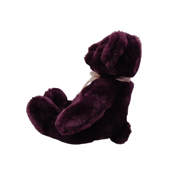 Fiesta Burgundy Sitting Bear Plush 10.5" Stuffed Animal - Picture 4 of 7